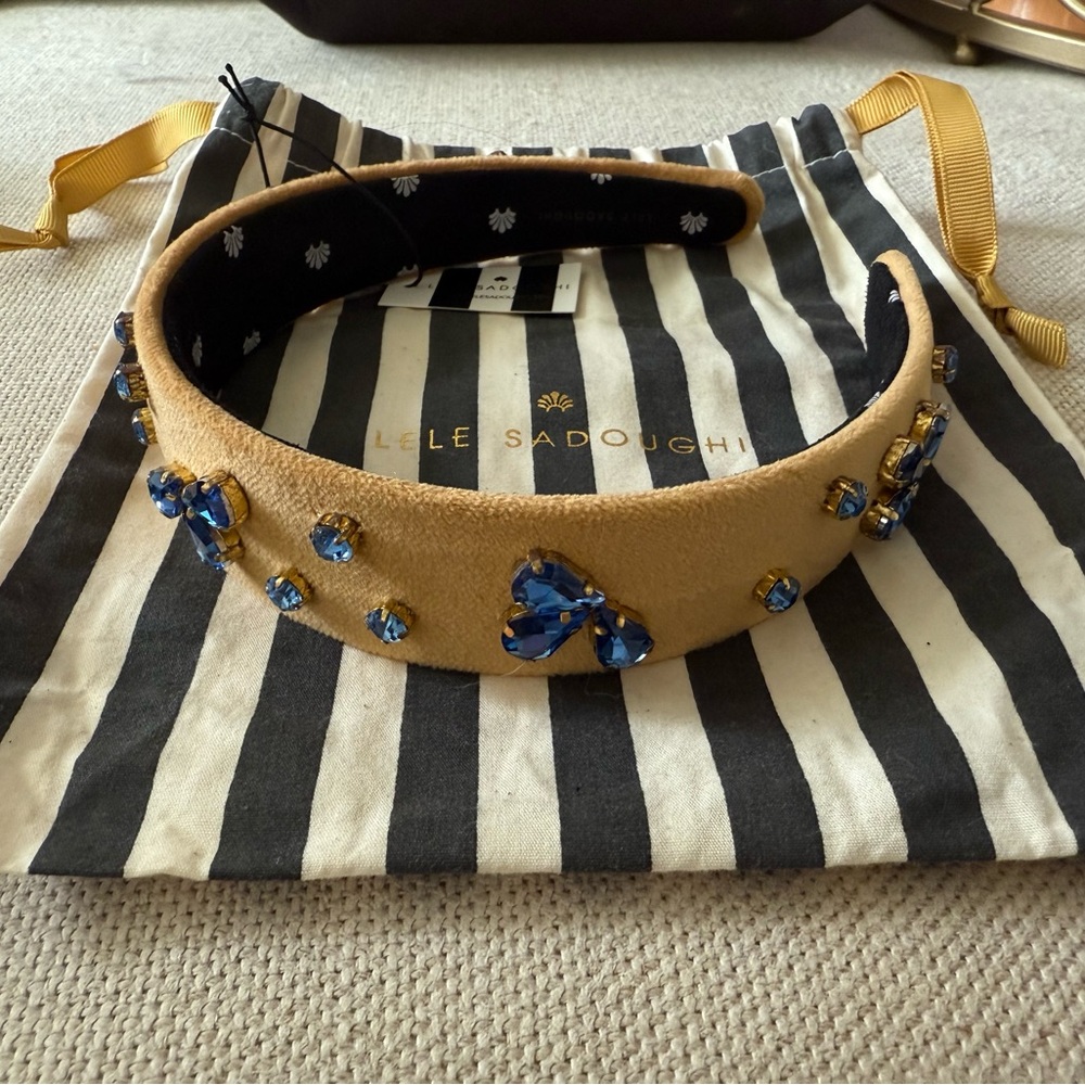 Lele Sadoughi Crystal Bloom Bessette Headband